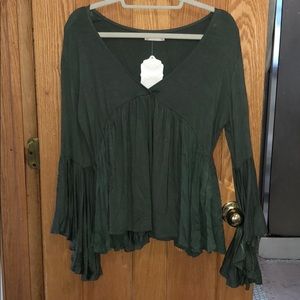Altar’d State long sleeved green blouse